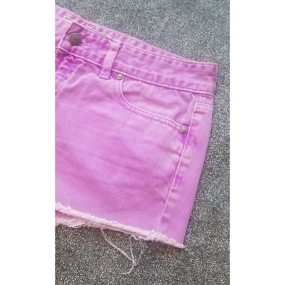 Victoria's Secret PINK neon purple cut off shorts - Picture 7 of 9
